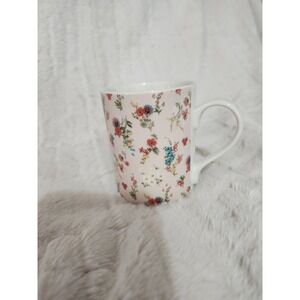 Kent Pottery Pink Roses Floral Porcelain Coffee Mugs Set of 2